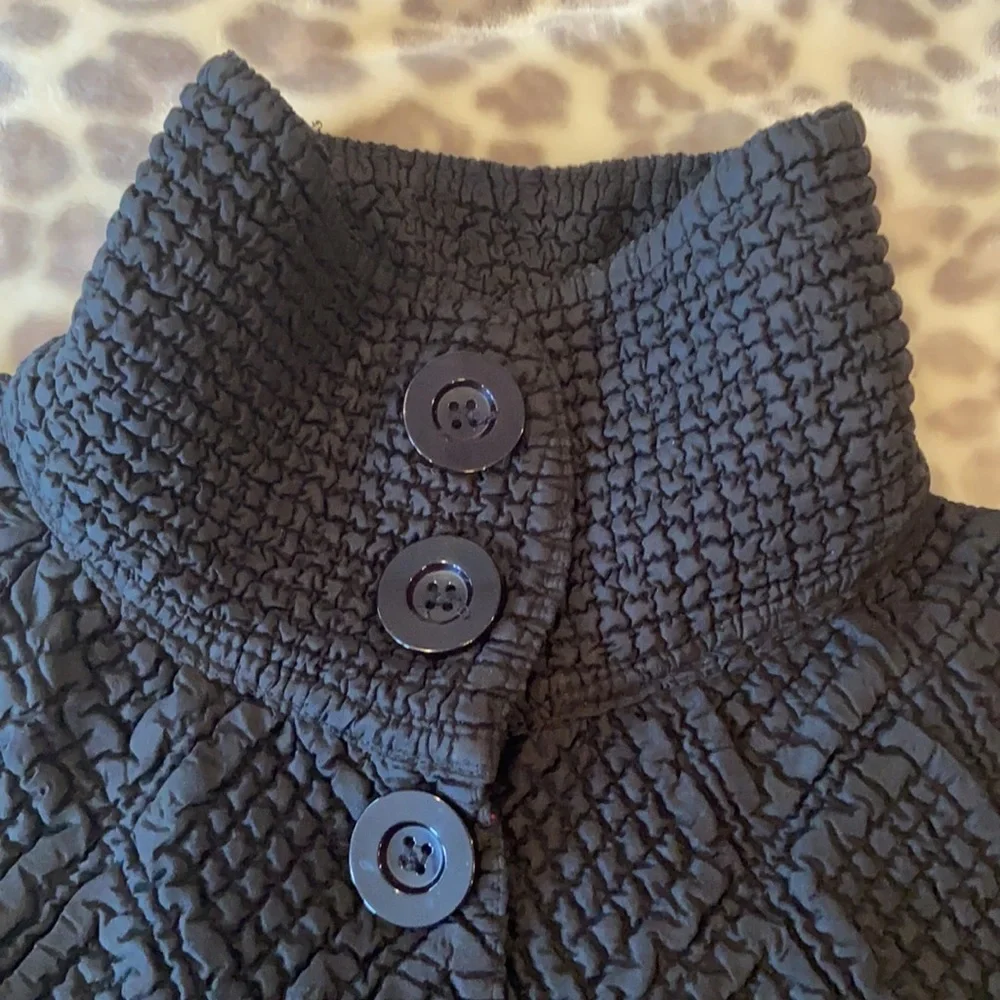 Paris Vest Travel Stretchy Packable Black Sz M-L
